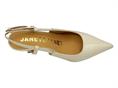 janet j-100 beige slingback  donna pelle lucida