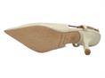 janet j-100 beige slingback  donna pelle lucida