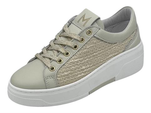 melluso 034368 platino sneakers  donna pelle