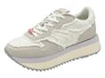 sun68 z35216 bianco sneaker tessuto  donna platform