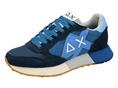 sun68 z35112 blu sneaker tessuto  uomo