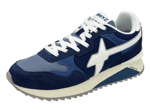 w6yz 3c91 navy sneaker tessuto  uomo