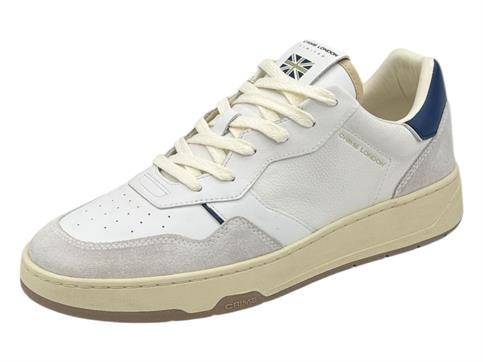 crime london 14402 bianco sneakers pelle  uomo