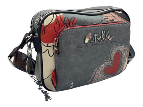 anekke bolso 40763-516 grigio borsa ecopelle