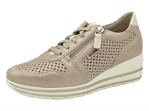 mephisto abby platino sneakers pelle  donna